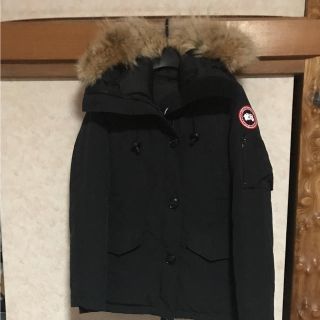 カナダグース(CANADA GOOSE)の美品 カナダグース レディース モンテベロ ネイビー XS ブロンテ好きにも！(ダウンコート)