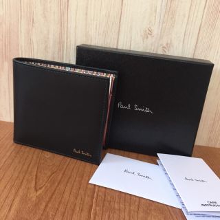 ポールスミス(Paul Smith)の新品 ポールスミス 定番ストライプ 折り財布♡ プレゼントにも‼︎ ブラック(折り財布)