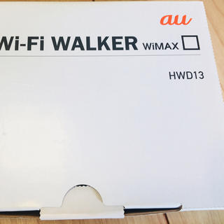 エーユー(au)のWi-Fi WALKER WiMAX HWD13(その他)