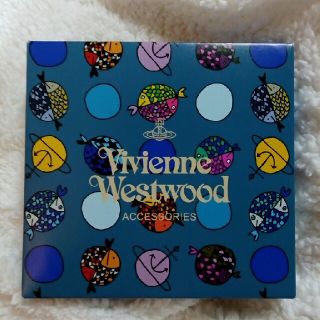 ヴィヴィアンウエストウッド(Vivienne Westwood)のヴィヴィアンウエストウッドフィッシュドット ブックカバー付ハンカチ ギフトブルー(ハンカチ)