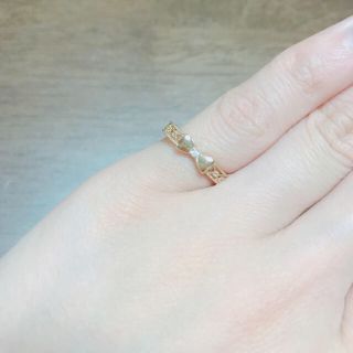 ジュエリーツツミ(JEWELRY TSUTSUMI)のK10 ダイヤモンドピンキーリング 値下げ！(リング(指輪))