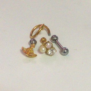 クレアーズ(claire's)の14g 軟骨 ピアスセット(ピアス)