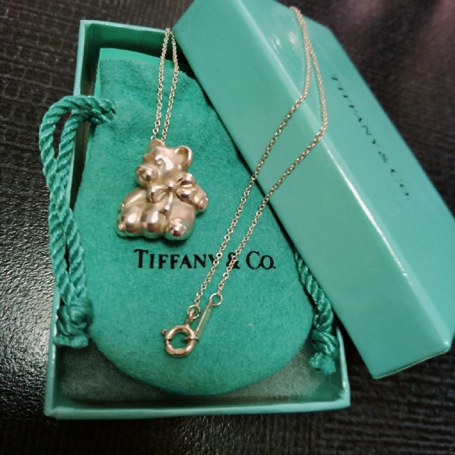 Tiffany くまのネックレス