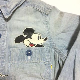 デニムダンガリー(DENIM DUNGAREE)のロンハーマン即完売♡Mickey Chambray Shirts  110cm(Tシャツ/カットソー)