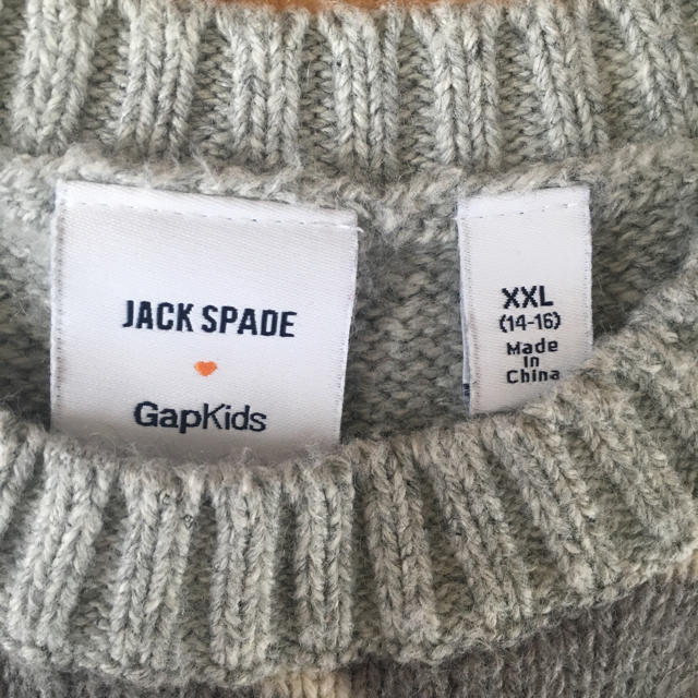 JACK SPADE(ジャックスペード)のジャックスペード コラボセーター キッズ/ベビー/マタニティのキッズ服男の子用(90cm~)(ニット)の商品写真