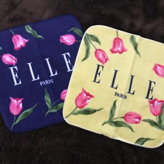 エル(ELLE)の【新品】ELLEタオルハンカチ2点セット(ハンカチ)