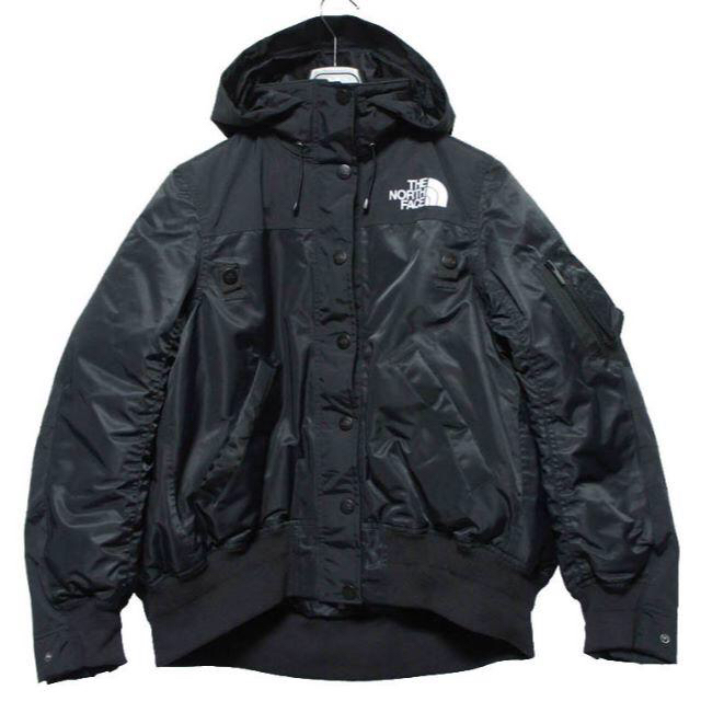 sacai(サカイ)のSACAI x THE NORTH FACE BOMBER JACKET 黒 2 レディースのジャケット/アウター(ダウンジャケット)の商品写真