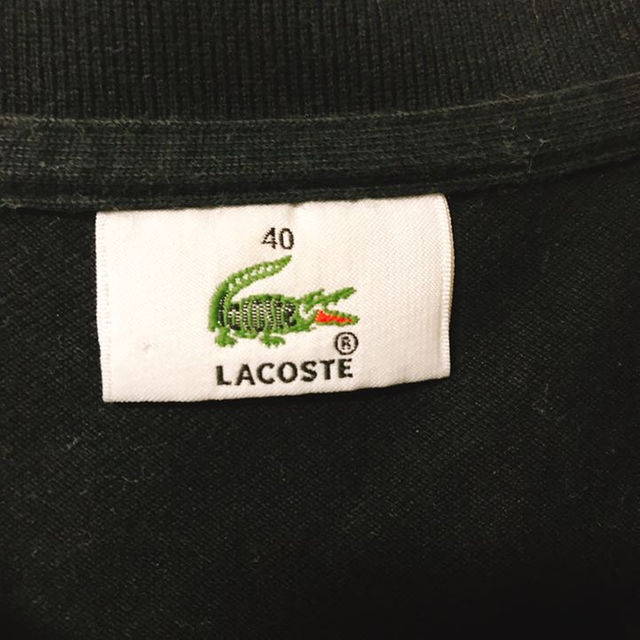 LACOSTE(ラコステ)のラコステ ポロシャツ 黒 レディースのトップス(ポロシャツ)の商品写真