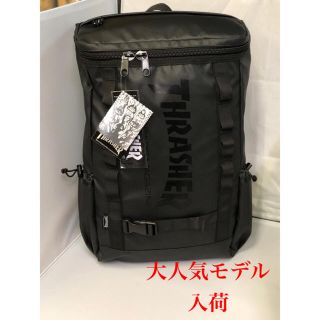 スラッシャー(THRASHER)の新品[セール]スラッシャー ボックスリュック ブラック×ブラック定価8,532円(リュック/バックパック)