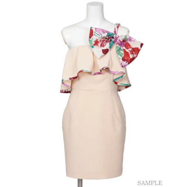 Lily Brown(リリーブラウン)のリリーブラウン ワンショルダー ドレス ワンピース レディースのフォーマル/ドレス(ミディアムドレス)の商品写真