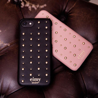 エイミーイストワール(eimy istoire)の新品 エイミーイストワール ピンク スタッズ iphoneケース スマホカバー(iPhoneケース)