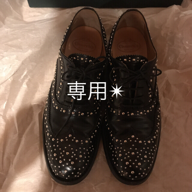 Nanaさま専用です。チャーチ✴︎スタッズ付き レースアップシューズ-
