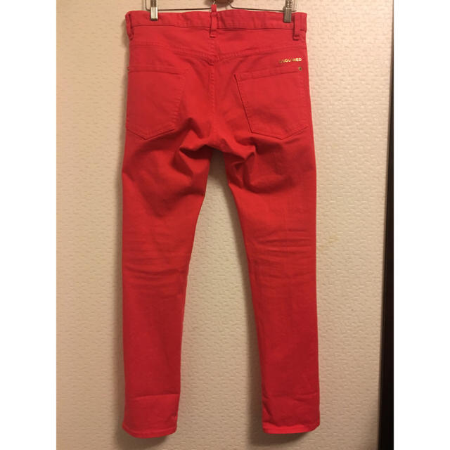 DSQUARED2(ディースクエアード)の中古美品！★DSQUARD2 ★ 本物 COOL  GUY  JEAN ４６ 赤 メンズのパンツ(デニム/ジーンズ)の商品写真