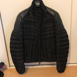 モンクレール(MONCLER)のモンクレール レザー BAHR ブラック(ダウンジャケット)