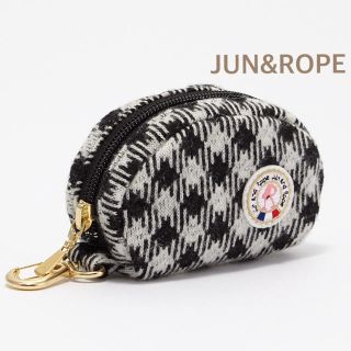 ロペ(ROPE’)の＊新品＊JUN&ROPE＊ジャガード柄ボールポーチ(バッグ)