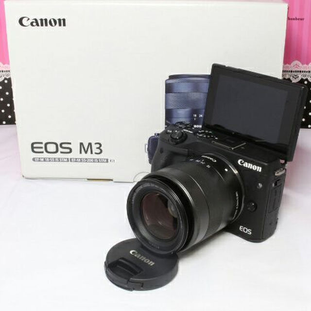 自撮りに最適❤Wi-Fi搭載❤更なるインスタ映えに❤Canon EOS M3 スマホ