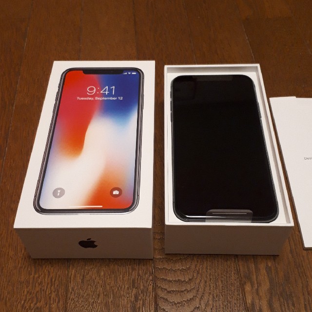 正規品直輸入】 Apple - 【新品】iphoneX 64GB スペースグレイ ドコモ