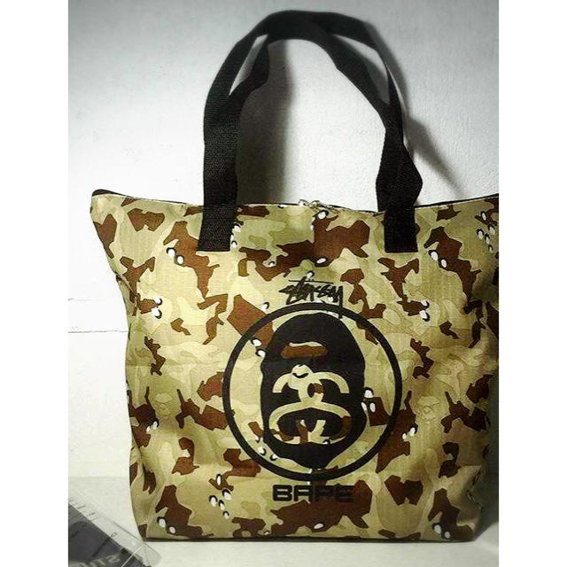 A BATHING APE(アベイシングエイプ)のXmas大値下げ A BATHING APE×STUSSYステゥーシー カバン メンズのバッグ(トートバッグ)の商品写真