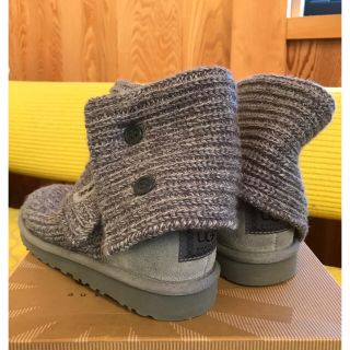 アグ(UGG)のUGG キッズ ニットブーツ グレー ２１.０(ブーツ)