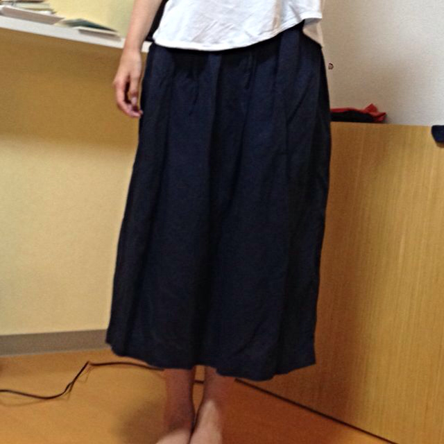 MUJI (無印良品)(ムジルシリョウヒン)の無印 麻のロングスカート レディースのスカート(ロングスカート)の商品写真