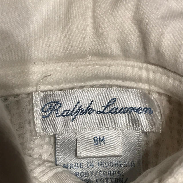 Ralph Lauren(ラルフローレン)のラルフローレン☆フード付きロンパース  サイズ9m キッズ/ベビー/マタニティのベビー服(~85cm)(ロンパース)の商品写真