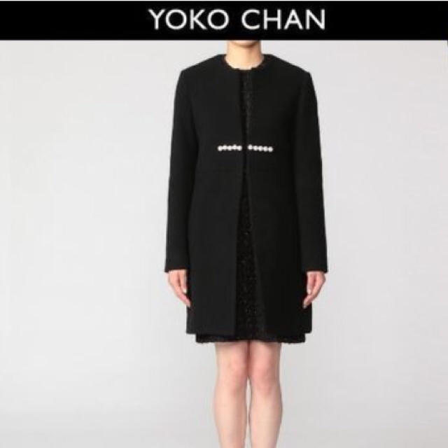 yokochan ノーカラーパールコート 黒 | www.innoveering.net