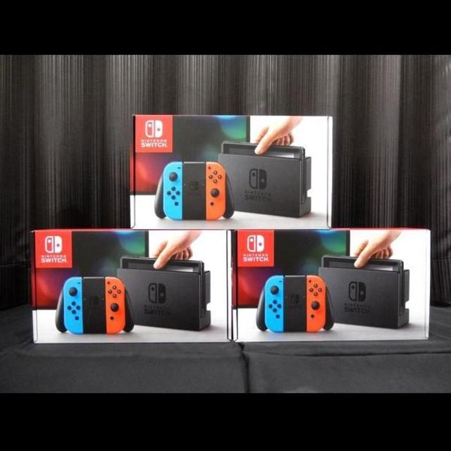任天堂 - 新品・送料込 Nintendo Switch 本体 ネオン 3台セット