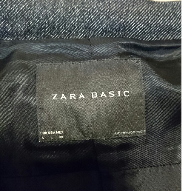 ZARA(ザラ)のZARA BASICシンプルなコート  グレー レディースのジャケット/アウター(ロングコート)の商品写真