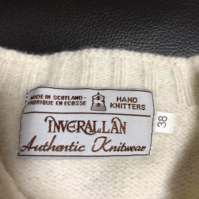 INVERALLAN(インバーアラン)のけんた11様専用 INVERLLAN Authentic Knitwear 白 メンズのトップス(ニット/セーター)の商品写真