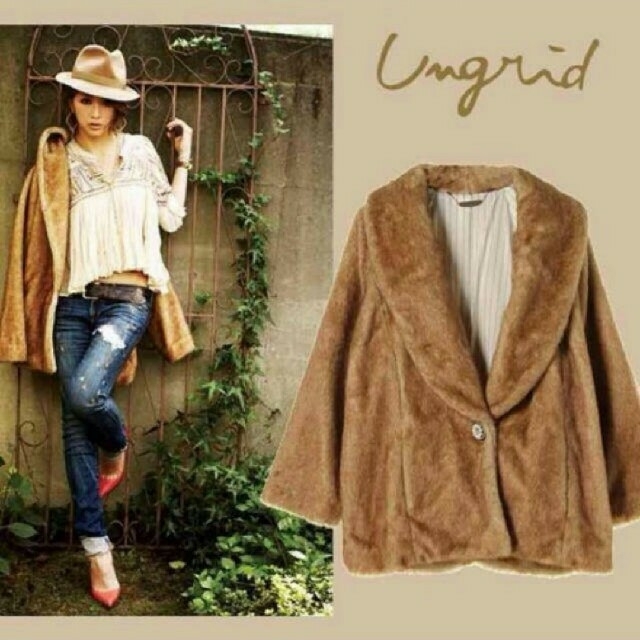 Ungrid - アングリッド フェイクファーコートの通販 by Life's Ungrid - アングリッド フェイクファーコートの通販 by Life's