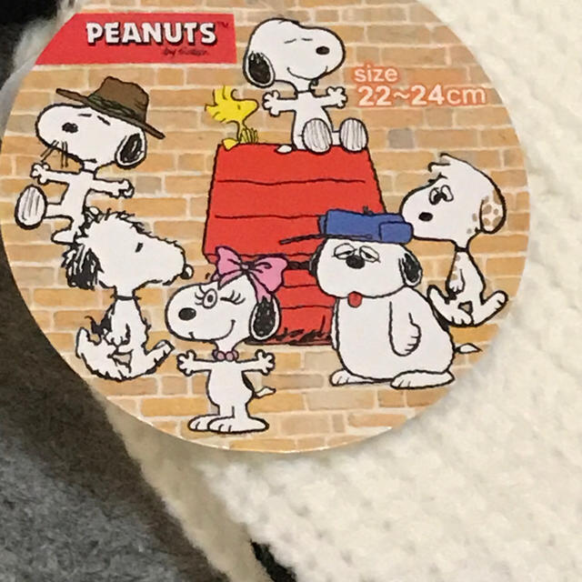 SNOOPY(スヌーピー)のスヌーピー＆ウッドストック  ルームソックス レディースのレッグウェア(ソックス)の商品写真