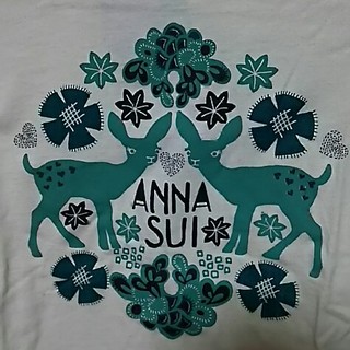 アナスイ(ANNA SUI)のANNA SUI アナスイ Tシャツ バンビ グリーン オフホワイト 鹿 緑(Tシャツ(半袖/袖なし))