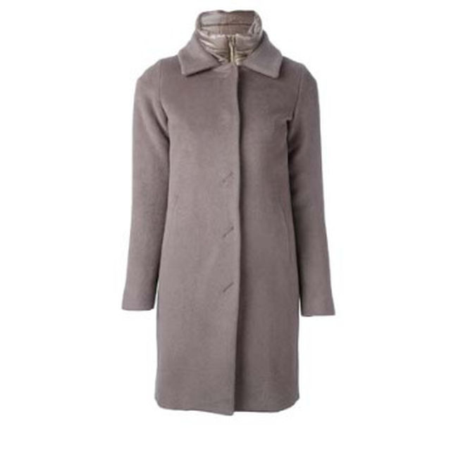 ★【HERNO】ヘルノ レイヤーライニング付 ロングコート ca0120d★