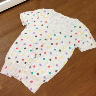 チャイルドウーマン(CHILD WOMAN)のドット柄トップス(カーディガン)