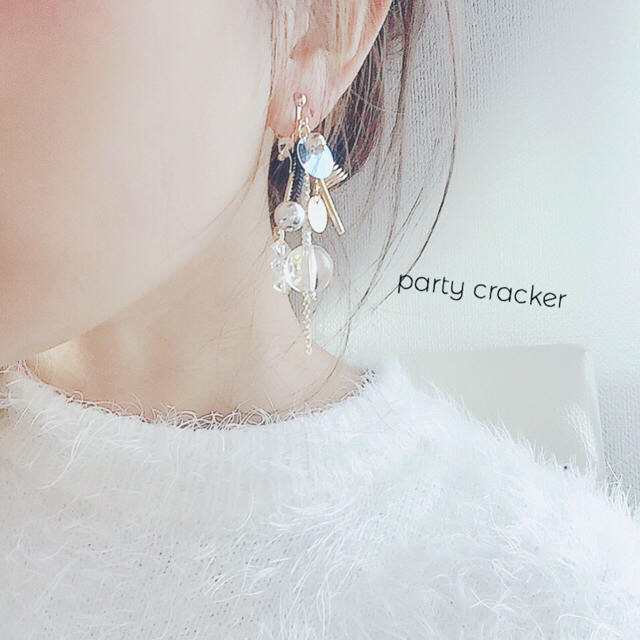 party  cracker!!! ハンドメイドのアクセサリー(ピアス)の商品写真