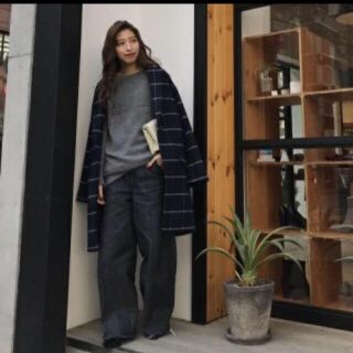 トゥデイフル(TODAYFUL)のWool Chester Coat チェックコート(ロングコート)