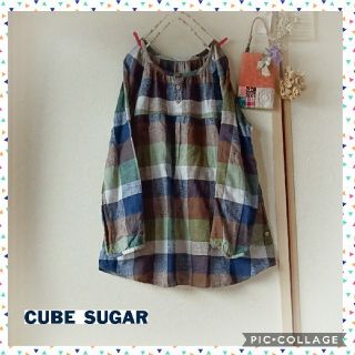 キューブシュガー(CUBE SUGAR)の【やんち様専用】CUBE SUGAR★チェック柄ブラウス(シャツ/ブラウス(長袖/七分))