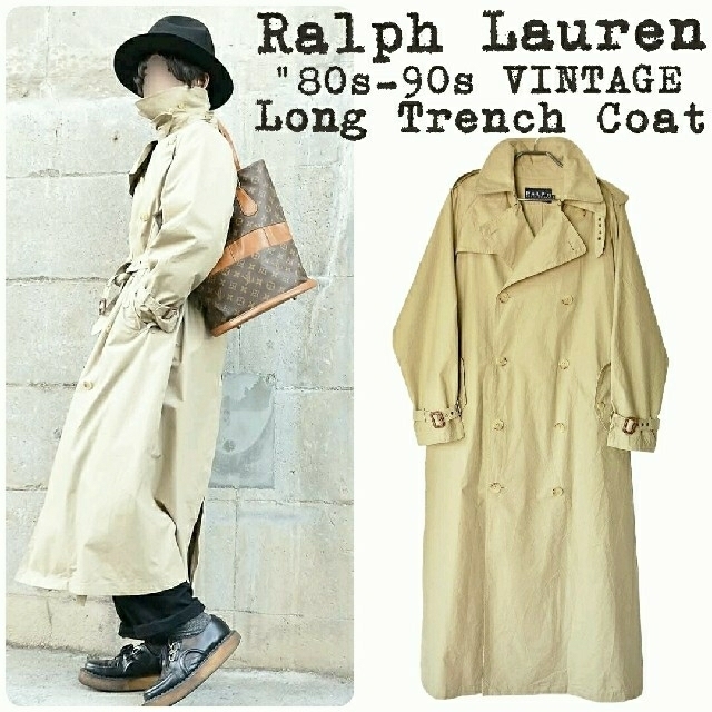 ★美品★Ralph Lauren★80s～★VINTAGE★トレンチコート★ | フリマアプリ ラクマ