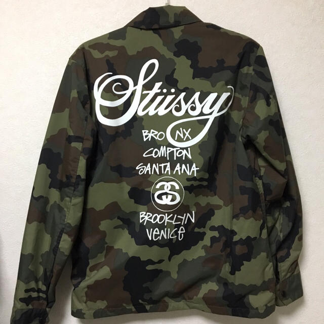 stussy コーチジャケット カモフラージュ ワールドツアー