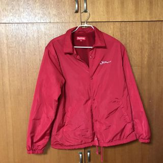 シュプリーム(Supreme)のsupreme arabic coach jacket red M(ナイロンジャケット)