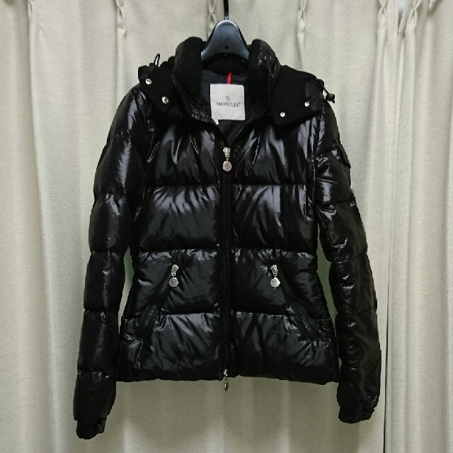 44㎝【良品】MONCLER モンクレール　ダウンジャケット　BADIA サイズ0 黒