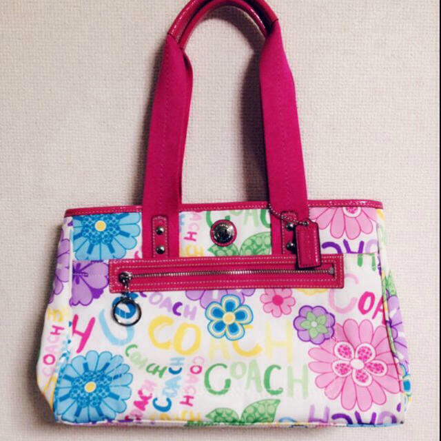 COACH 花柄ハンドバッグ 超美品