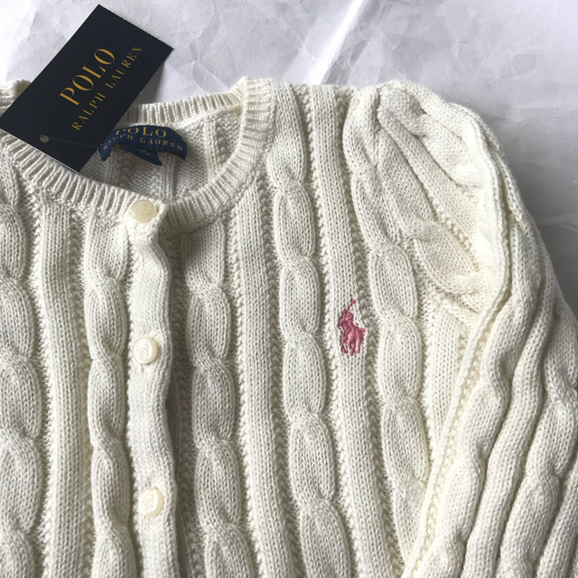 Ralph Lauren(ラルフローレン)のぽん様専用おまけの靴下付き！新品☆ラルフローレン  リバーシブルフローラル24M キッズ/ベビー/マタニティのキッズ服女の子用(90cm~)(カーディガン)の商品写真