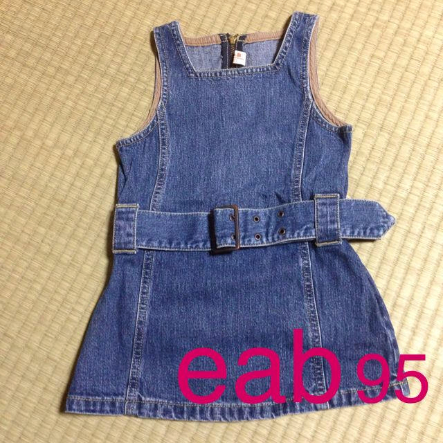 e.a.B(エーアーベー)のeab☻デニムワンピース95 キッズ/ベビー/マタニティのキッズ服女の子用(90cm~)(その他)の商品写真