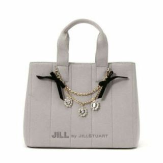 ジルバイジルスチュアート(JILL by JILLSTUART)のジュエルリボントートグレー新品未使用(トートバッグ)