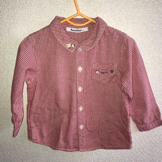 ファミリア(familiar)の☆美品 ファミリア 90 男の子 千鳥柄 シャツ☆(Tシャツ/カットソー)