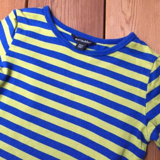 マリメッコ(marimekko)のマリメッコ☆marimekko☆キッズボーダーカットソー☆98☆3Y(Tシャツ/カットソー)