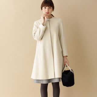 アナトリエ(anatelier)の【今期☆新品】anatelierアナトリエ ビジュー付きシャギーコートS PG(ロングコート)