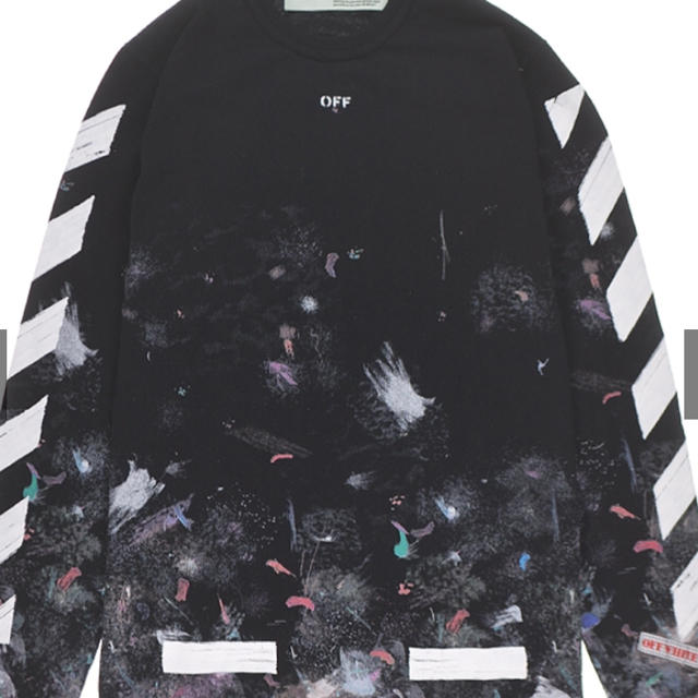 OFF-WHITE(オフホワイト)の希少！off-white diag galaxy tee ls ギャラクシー メンズのトップス(Tシャツ/カットソー(七分/長袖))の商品写真