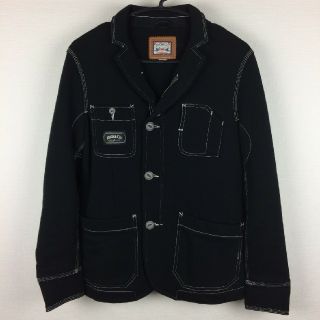 ディーゼル(DIESEL)の新品同様品 DIESEL ディーゼル ジャケット 厚手 スウェット生地 ブラック(ブルゾン)